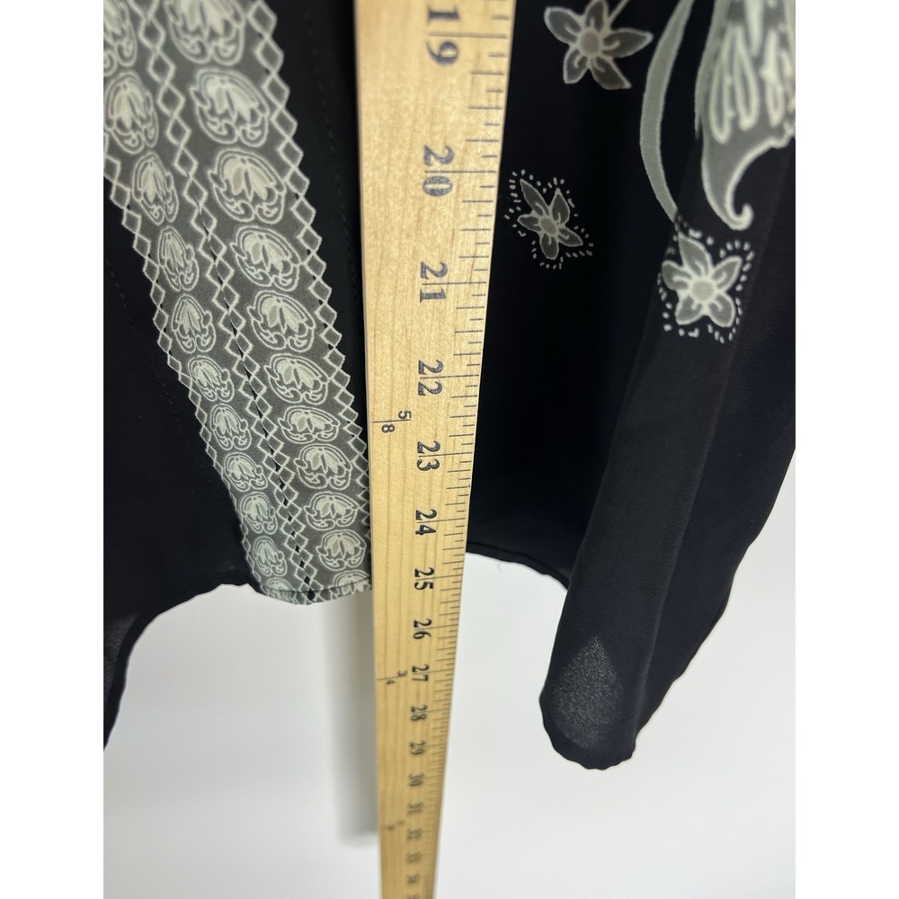Rose + Olive Boho Floral Abstract Top Festival Retro Hippie Chic Women S - Picture 6 of 9